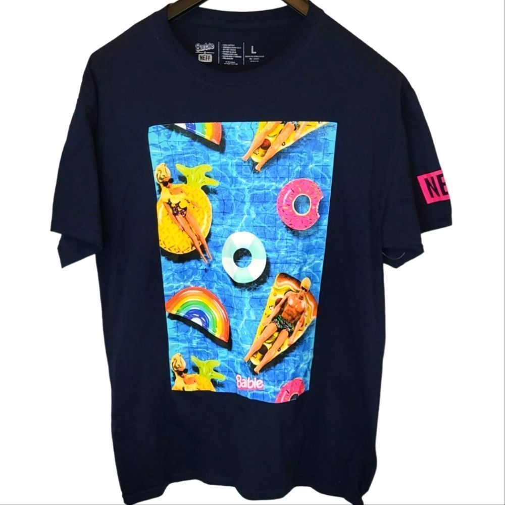 NWOT Barbie & Neff Short Sleeve T-Shirt Women's Large